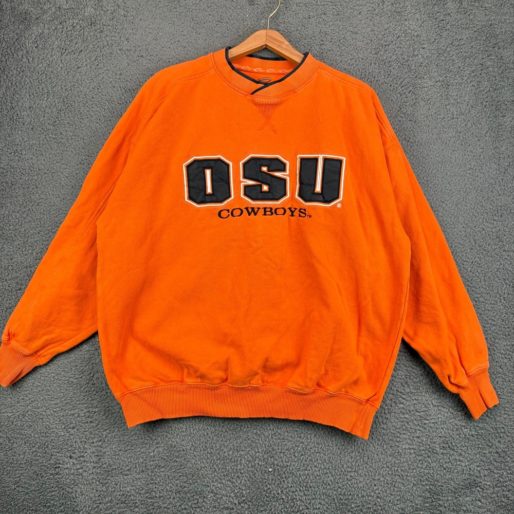 Cadre OSU Cowboys Mens XL Orange Crewneck Sweatshirt NCAA Collegiate Pullover